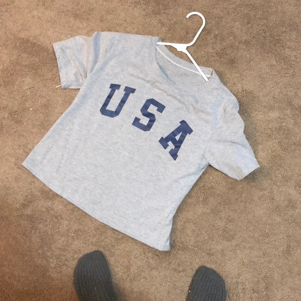 USA crop top